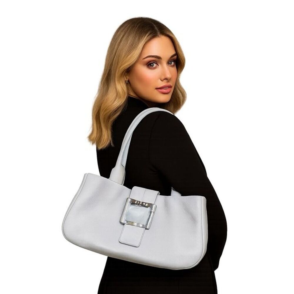 Adrienne Vittadini Shoulder Bag Leather Handbag Purse Satchel WOMEN'S WOMAN'S